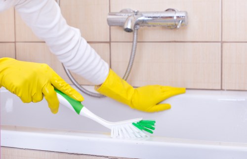 Residential gutter cleaning service in Twickenham near mature trees