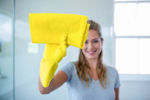 Local cleaning team working in a Twickenham home