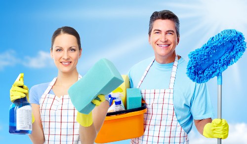 Scheduled cleaning tasks for kitchen and bathroom surfaces